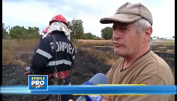 Un batran de 83 de ani a murit in timp ce isi incendia vegetatia uscata din gradina