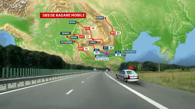 Sute de radare vor fi active timp de 2 saptamani in toata tara. Harta zonelor in care sunt amplasate