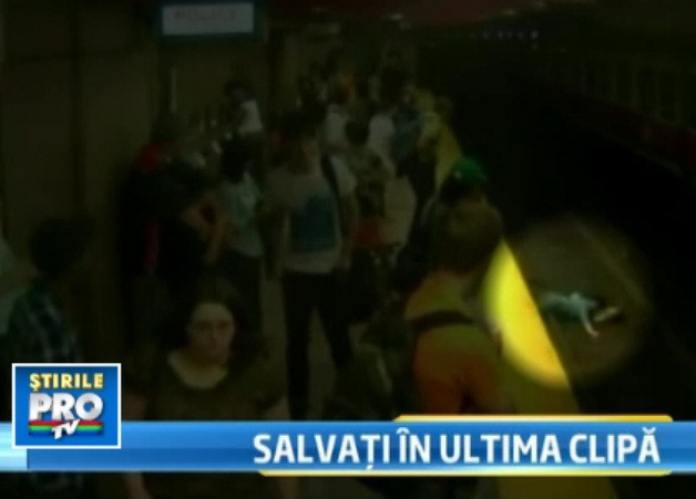A facut un pas gresit si a vazut moartea cu ochii. A fost salvata in ultimul moment. VIDEO
