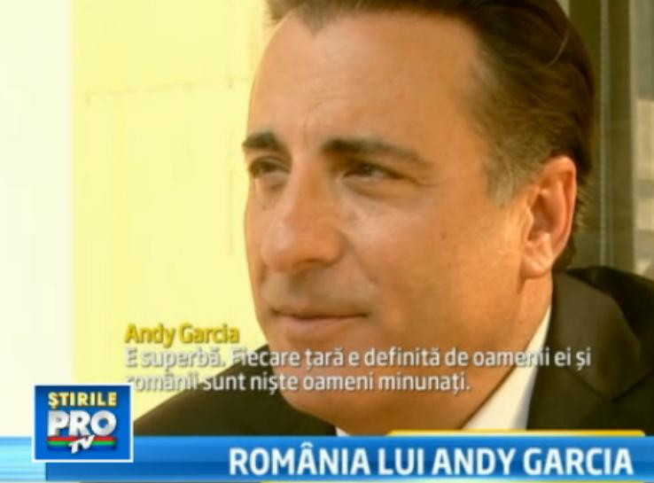 Andy Garcia, indragostit de Romania. Ce aspect ar schimba, totusi, daca ar sta in puterea lui