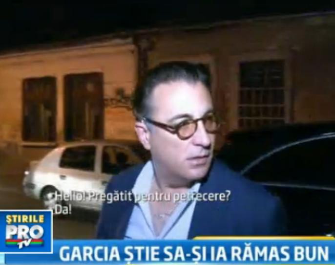 Andy Garcia si-a luat adio de la Romania, dupa filmarile la "What about love"