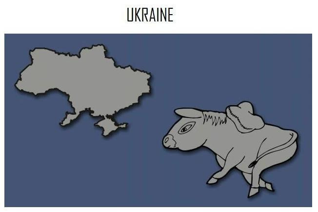 Fata "ascunsa" a Europei: Harta caricaturizata a tarilor de pe continent. Cu ce seamana Romania