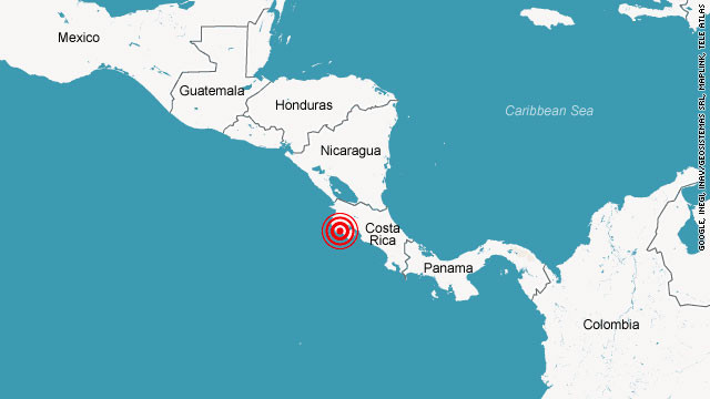Cutremur cu magnitudinea de 7,6 in Costa Rica. Alerta de tsunami a fost anulata in toate zonele