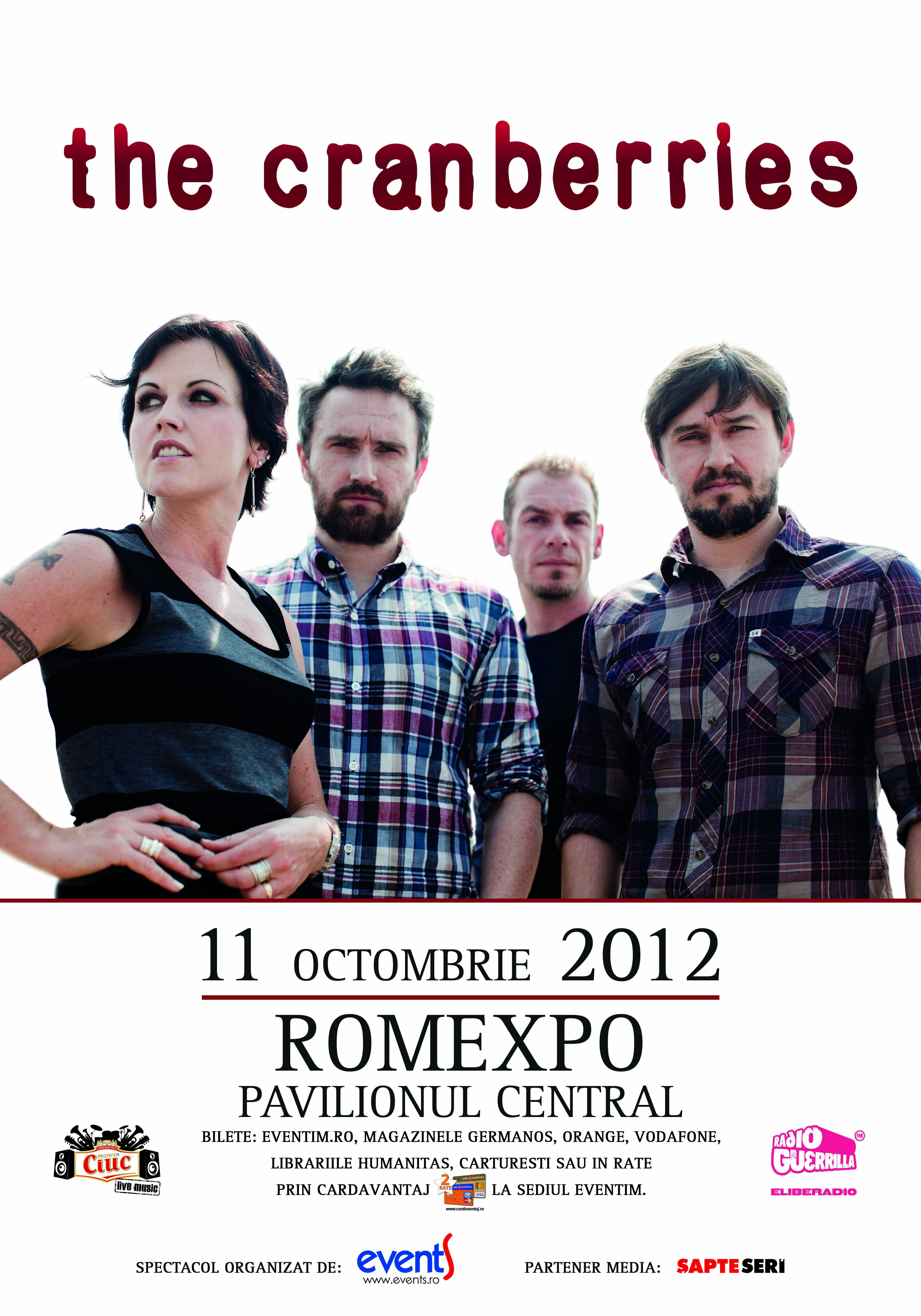 The Cranberries se intoarce in Romania, pe 11 octombrie 2012. Dolores O'Riordan implineste 41 de ani