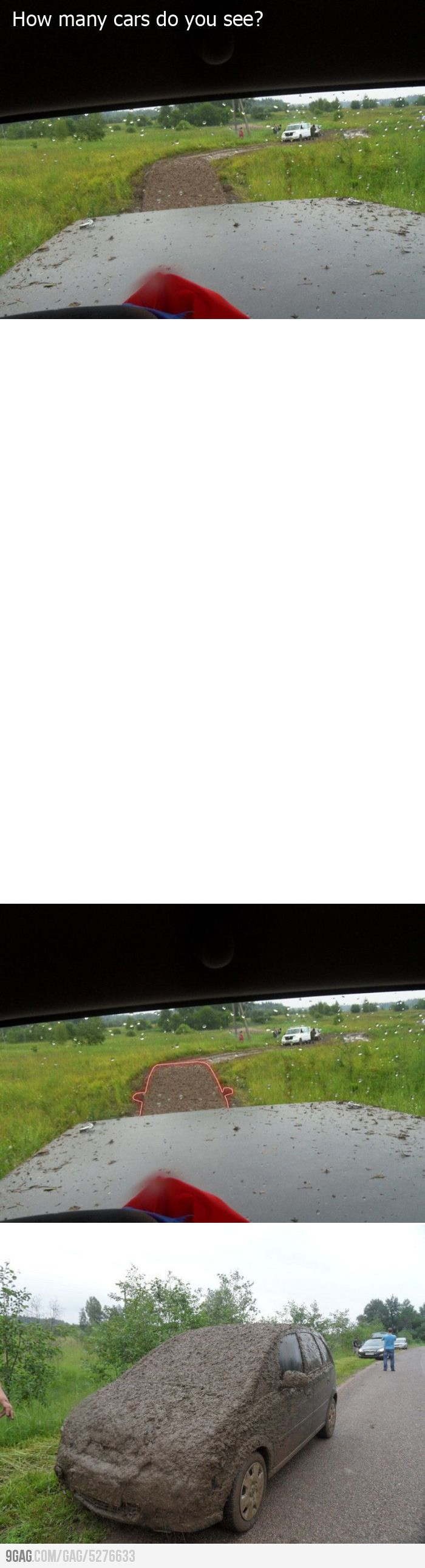 Cea mai tare iluzie optica vazuta prin luneta. Cate masini sunt de fapt in aceasta imagine. FOTO