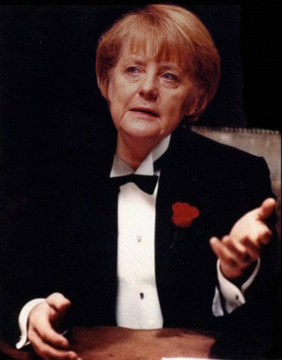 Angela Merkel, descrisa drept varianta feminina a lui Don Corleone, intr-o carte intitulata "Nasa"