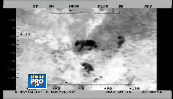 IMAGINI din elicopterul MAI. Cum a decurs actiunea de cautare a ursului care a atacat trei oameni