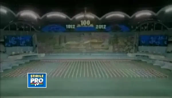 Cea mai mare coregrafie comunista din LUME. VIDEO cu presedintele Kim Jong-un la festivalul Airang