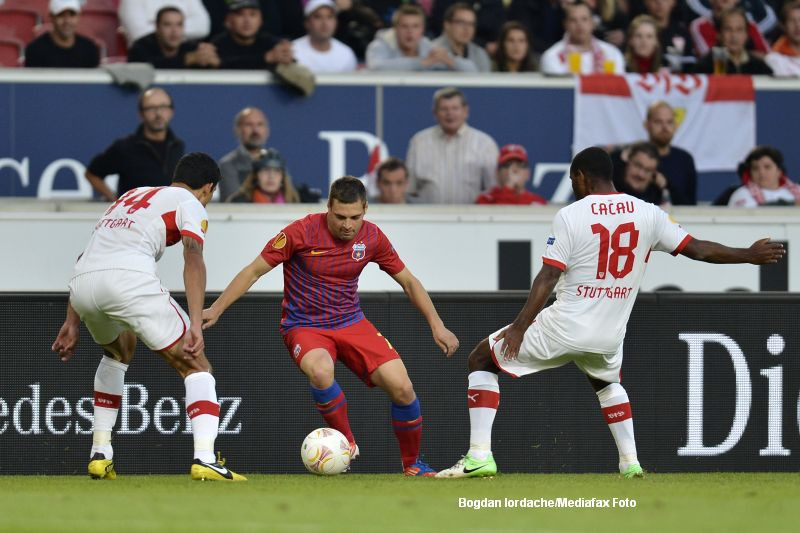 Rezultat mare obtinut de trupa din Ghencea. Stuttgart - Steaua 2-2, goluri Chipciu si Rusescu