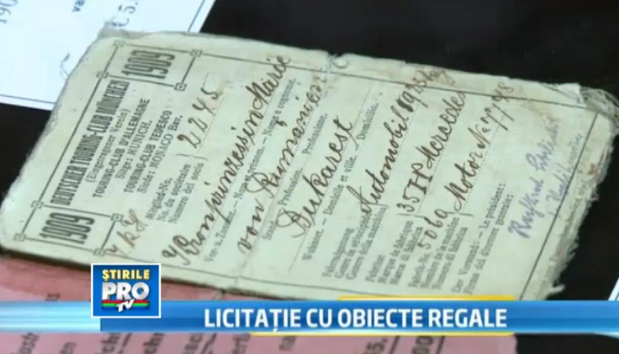 Cum si-a obtinut Regina Maria permisul de conducere, acum 103 ani. Obiectul va fi scos la licitatie