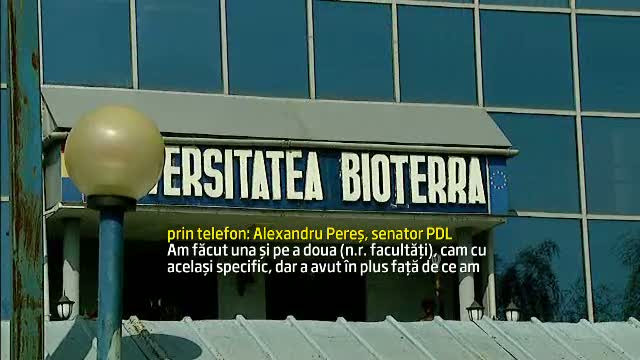 Sefi din Politie si politicieni, printre absolventii Bioterra. Profesorii luau mita si ciment