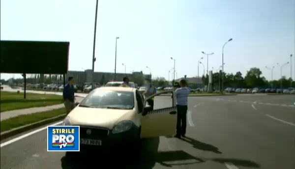 Razie a politistilor printre taximetristii de pe Otopeni: Nu ne mai verificati ca pe niste talhari