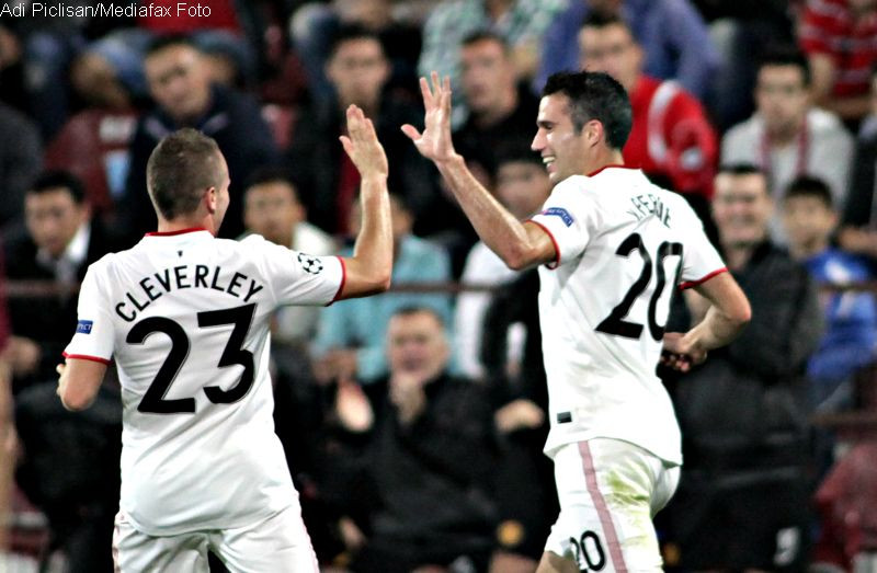 CFR Cluj a fost invinsa de Manchester United, scor 1-2, in grupa H a Ligii Campionilor