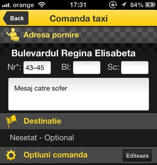 Aplicatie smartphone din Romania: comanzi taxi, alegi soferul si ai Internet gratuit