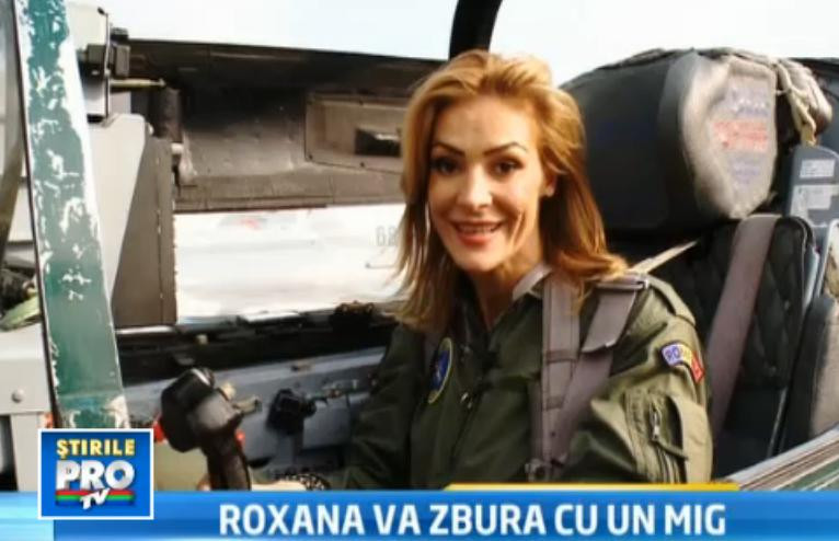 Roxana Ciuhulescu a devenit prima femeie dintre civili care a zburat cu un MIG 21
