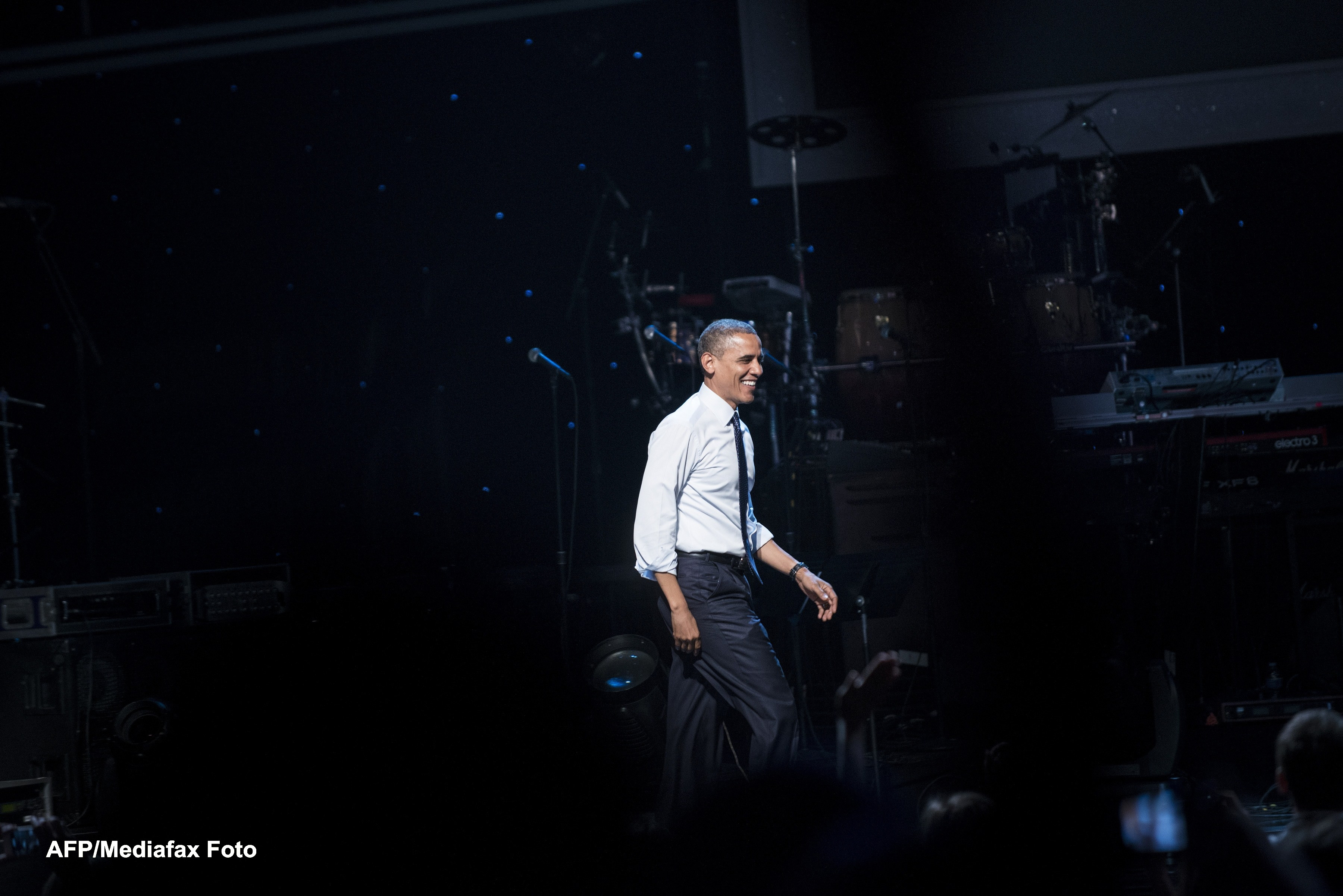 Barack Obama s-a autoironizat pe tema dezbaterii electorale pe care a pierdut-o in fata lui Romney