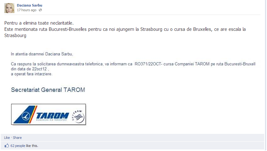 Daciana Sarbu Faceobok