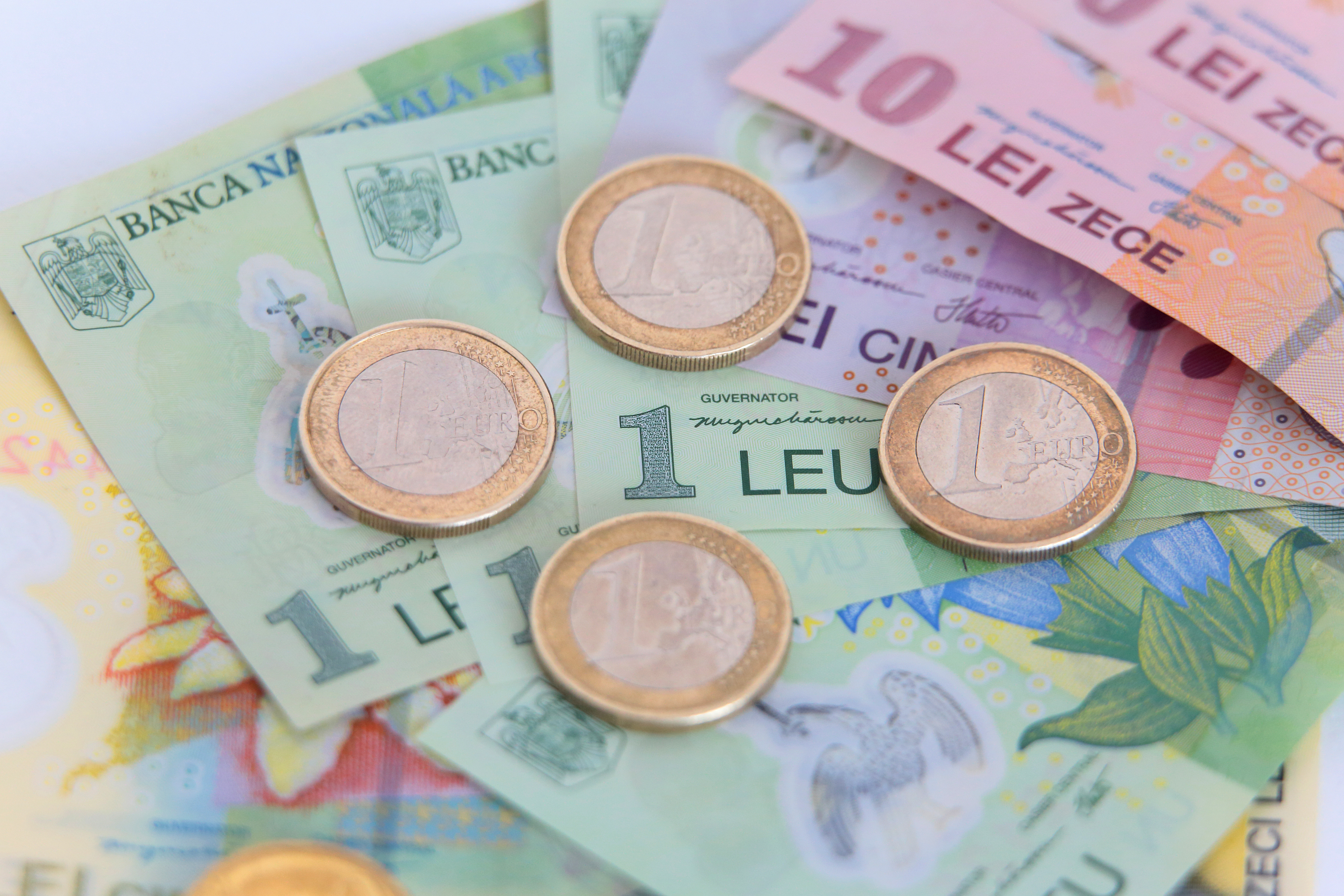 Referinta BNR a urcat la 4,4631 lei/euro si a atins maximul ultimelor doua saptamani