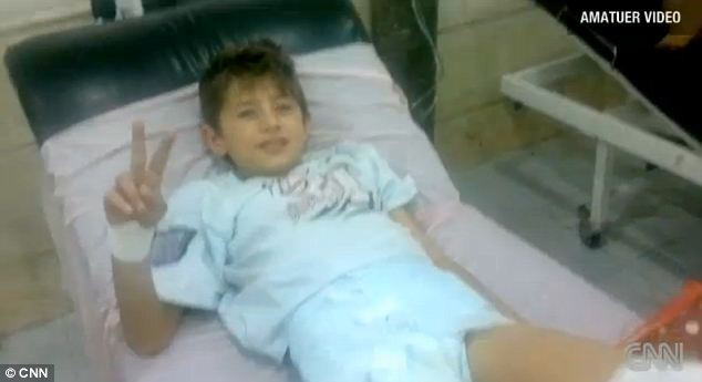 “Daca ma iubesti, sa nu plangi!” Curajul unui baiat de 11 ani, ranit in bombardamentele din Siria