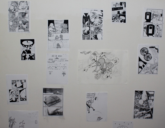 Expozitie inedita intr-o cafenea din Timisoara. Peretii au fost „decorati” cu benzi desenate. FOTO