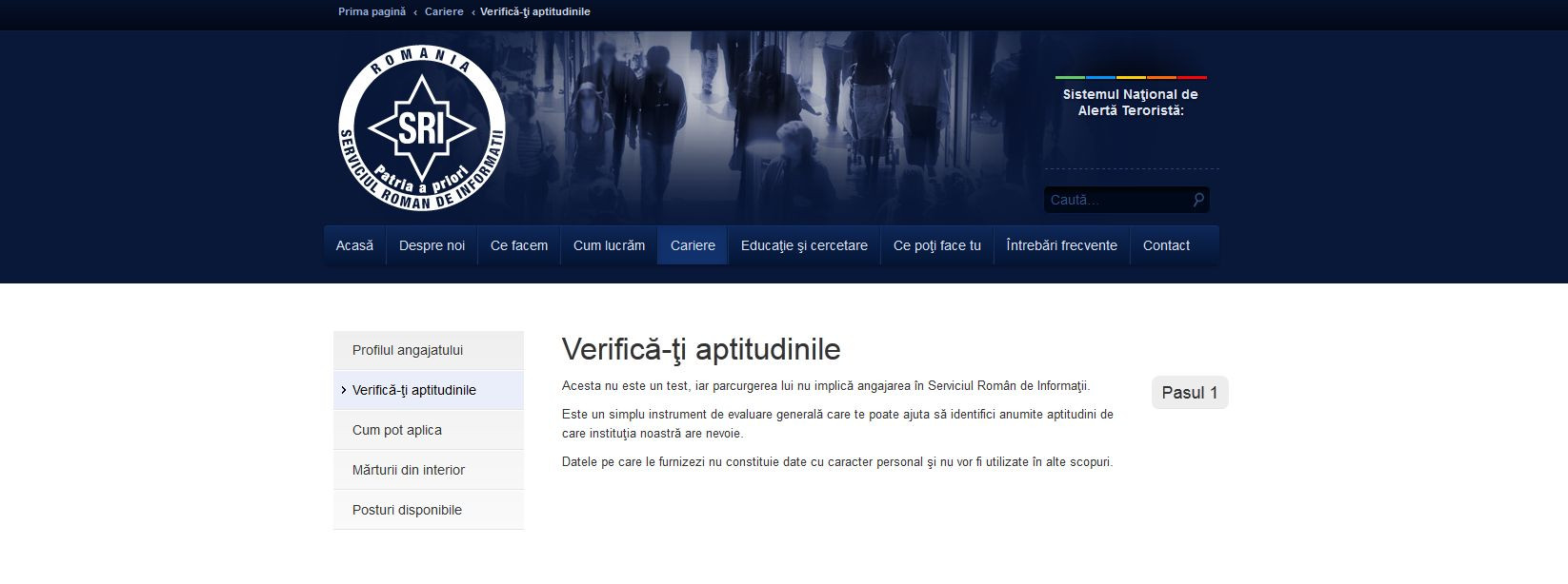 SRI si-a lansat noul site, unde oricine isi poate verifica abilitatile de spion. Fa testul aici