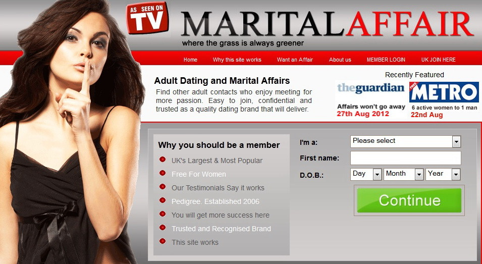 Ce le promite femeilor un site de matrimoniale daca isi inseala sotul