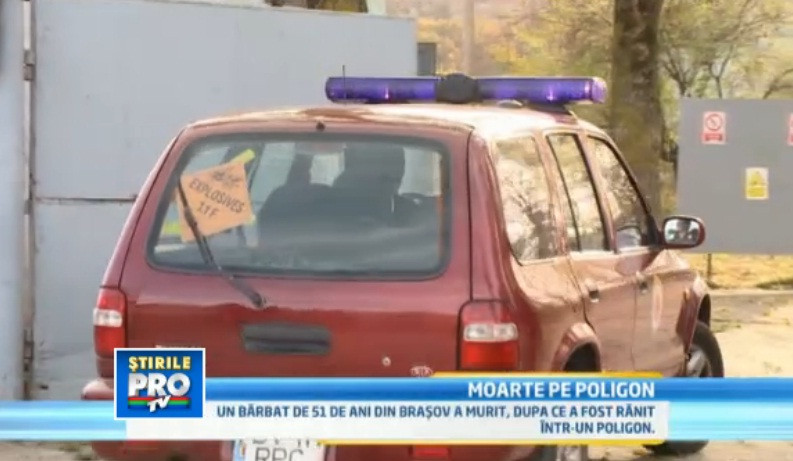 Barbat mort intr-o explozie, langa Brasov. Testa un aruncator de proiectile
