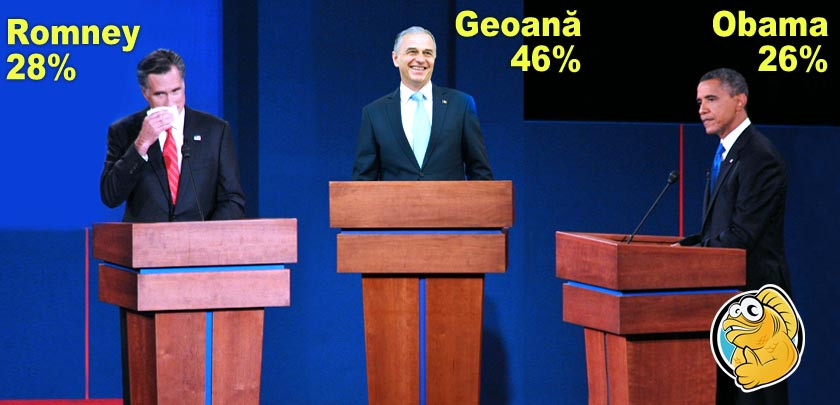Americanii glumesc pe seama Romaniei: "Exit poll-urile il desemneaza castigator pe Mircea Geoana!"