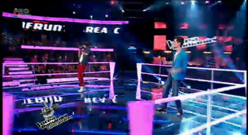 VOCEA ROMANIEI. Teodor Manciulea si Bernard Lazar, duel pe piesa "Baby" a lui Justin Bieber