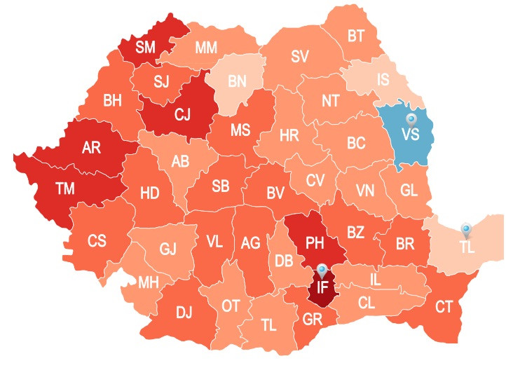 INFOGRAFIC. Cum arata de fapt Romania. Cea mai noua harta demografica