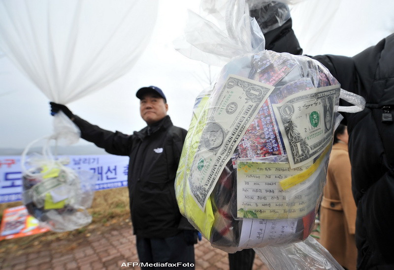 Coreea de Nord, "bombardata" cu prezervative. Autoritatile de la Phenian ameninta cu atac armat