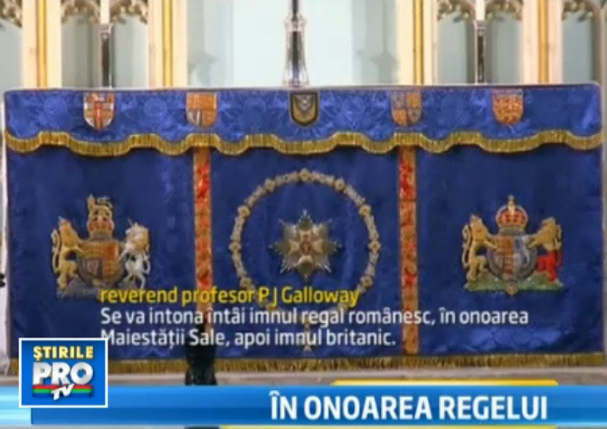 Regele Mihai, primul monarh al carui blazon este expus in capela privata a reginei Marii Britanii