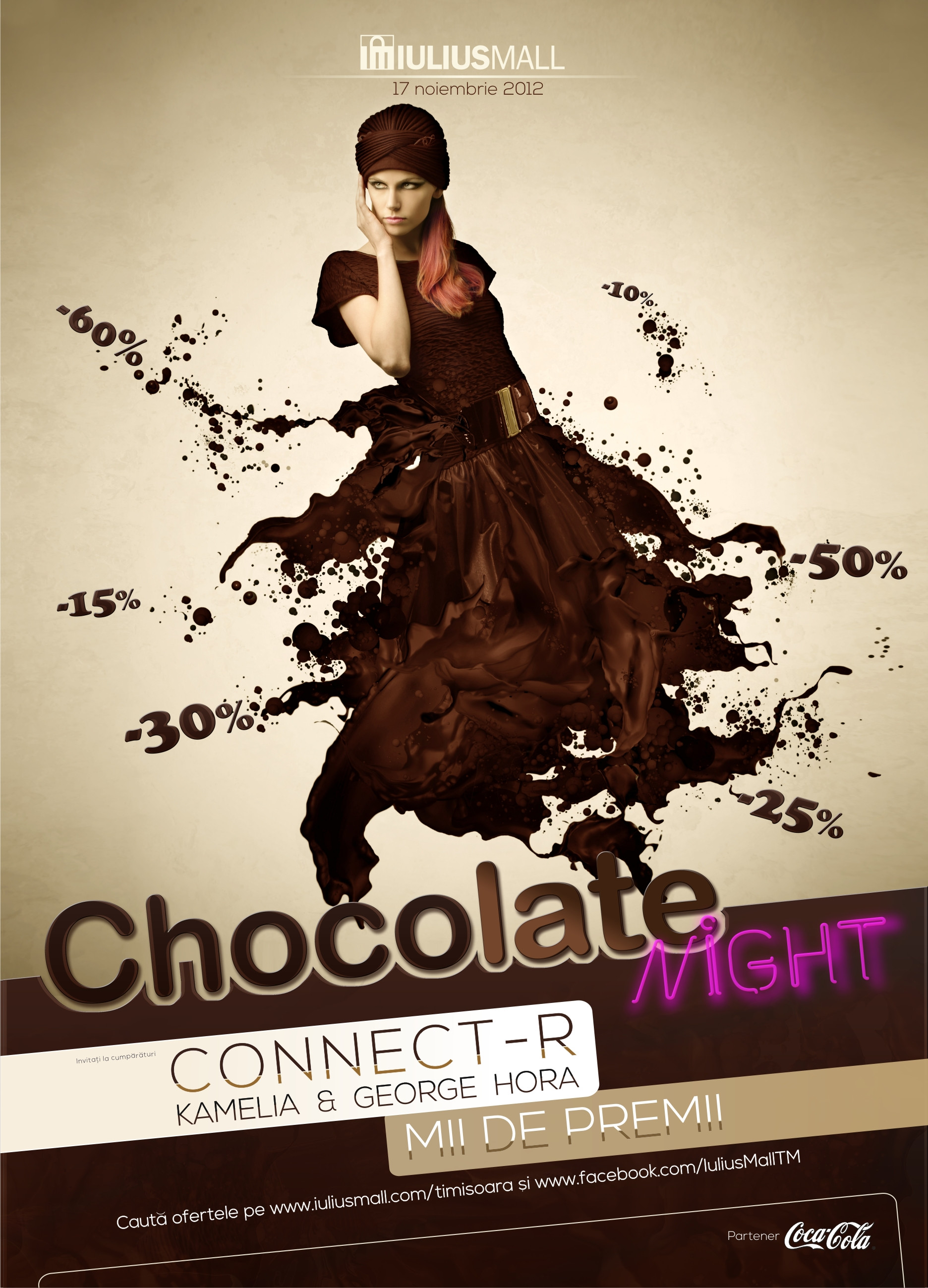 (P) Connect-R, Kamelia si George Hora canta la „CHOCOLATE NIGHT”, in IULIUS MALL Timisoara