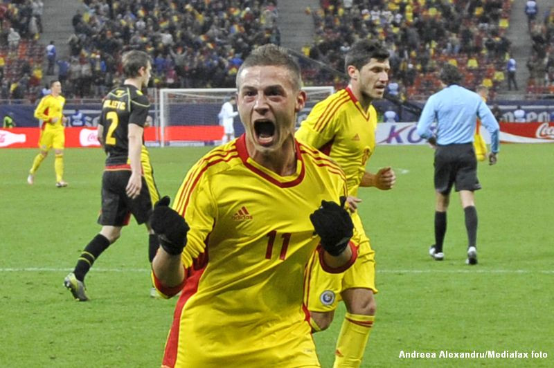 Romania invinge Belgia cu 2-1 intr-un meci amical.Golurile "tricolorilor", marcate de Maxim si Torje