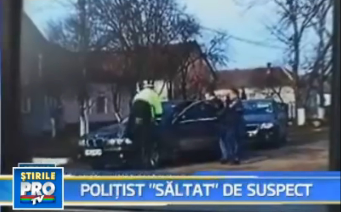 Doi ani de inchisoare cu executare pentru barbatul care a luat un politist pe capota masinii,in Arad