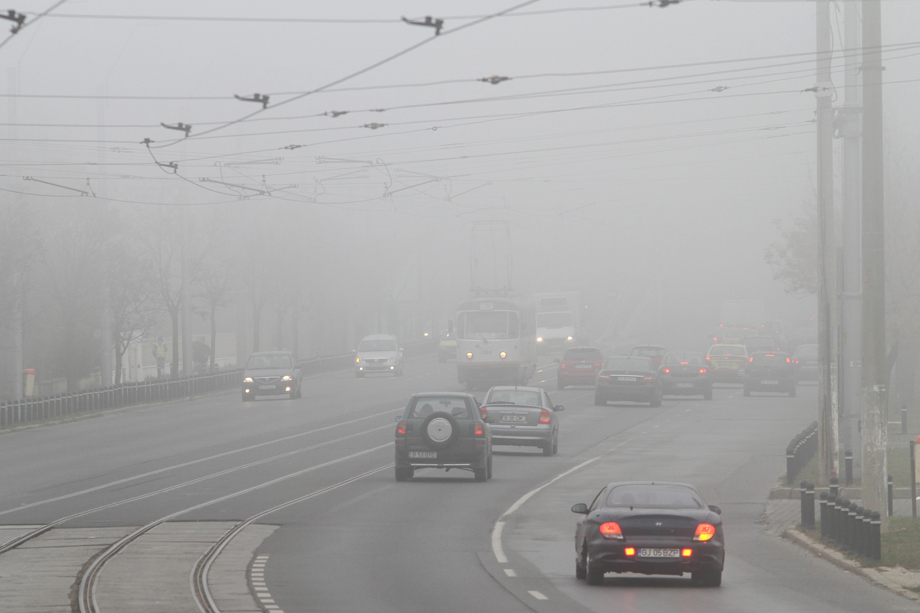 Cod galben de ceata in mai multe judete ale tarii pana la ora 10:00