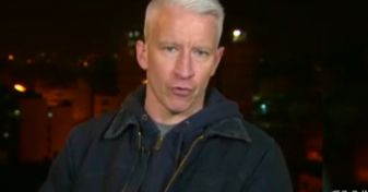 Explozie puternica in Fasia Gaza, in timp ce Anderson Cooper transmitea LIVE pentru CNN. Video