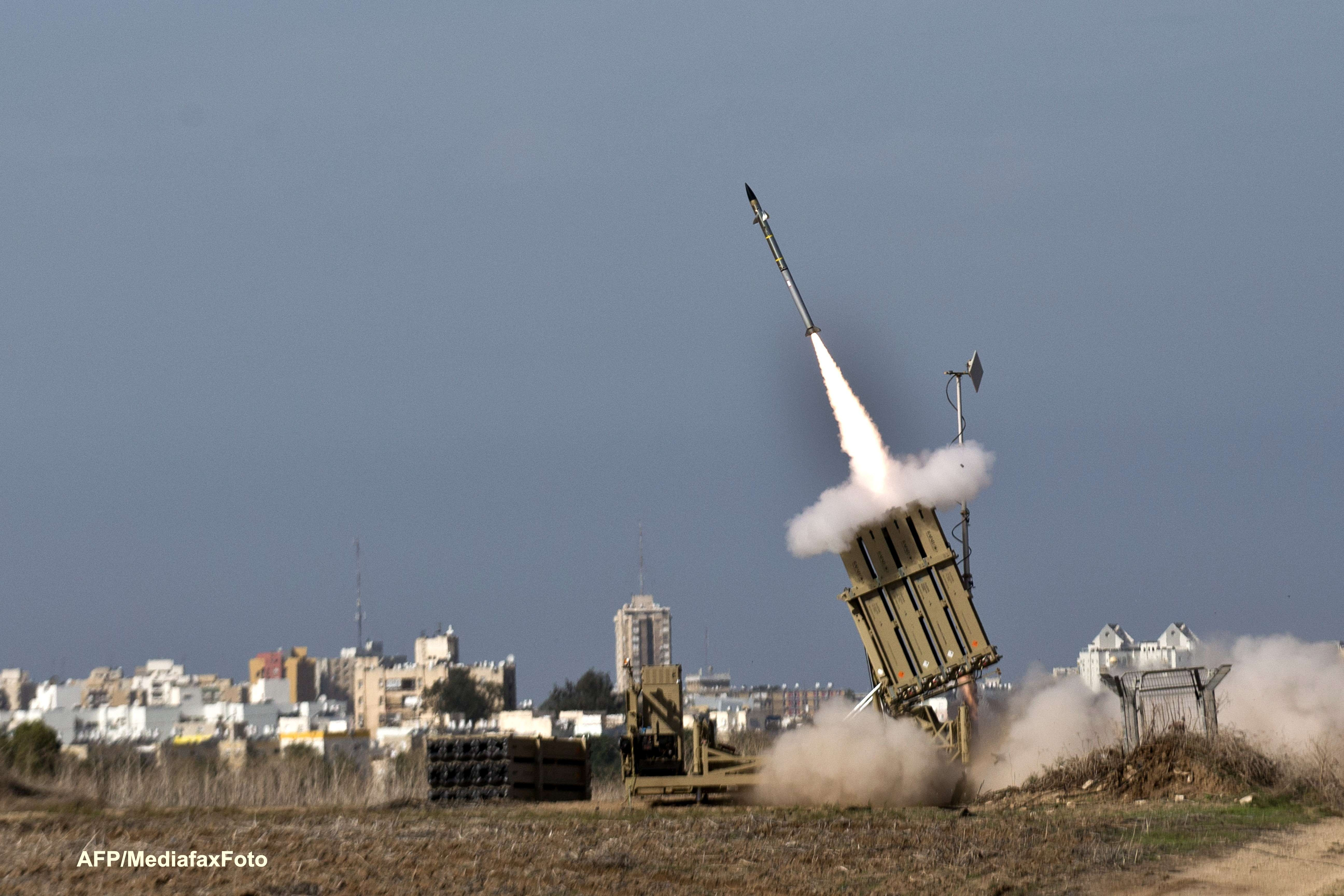 Conflictul dintre Israel si Hamas, un test pentru sistemul antiracheta israelian "Iron Dome"
