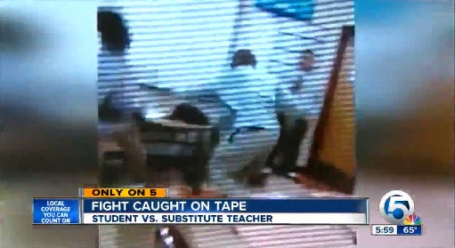 VIDEO. Bataie filmata intre un elev si un profesor intr-un liceu din Florida, Statele Unite