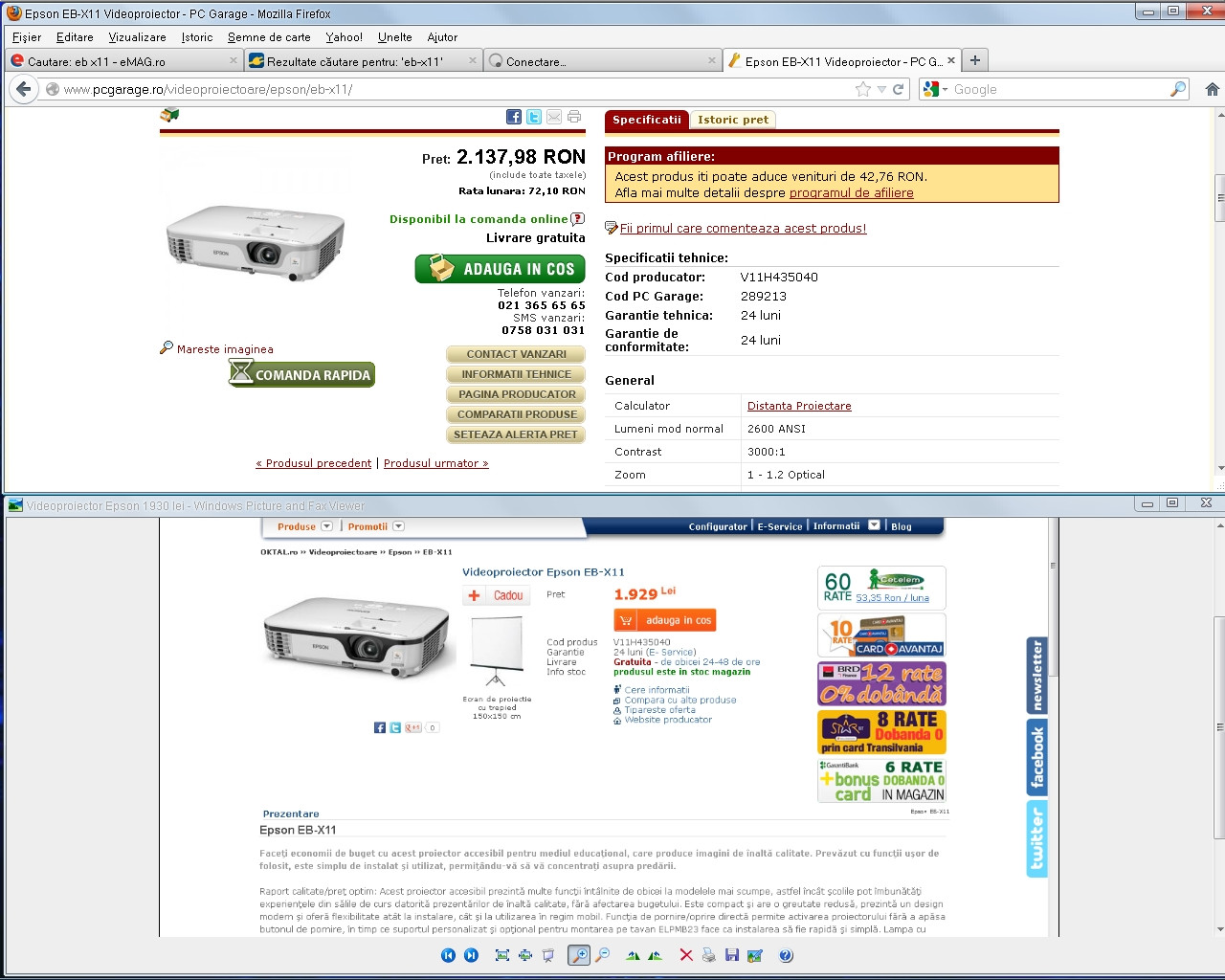 comparativ preturi oktal - 5