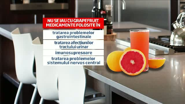 Avertismentul unui cercetator: Sucul de grapefruit poate fi fatal in combinatie cu 90 de medicamente