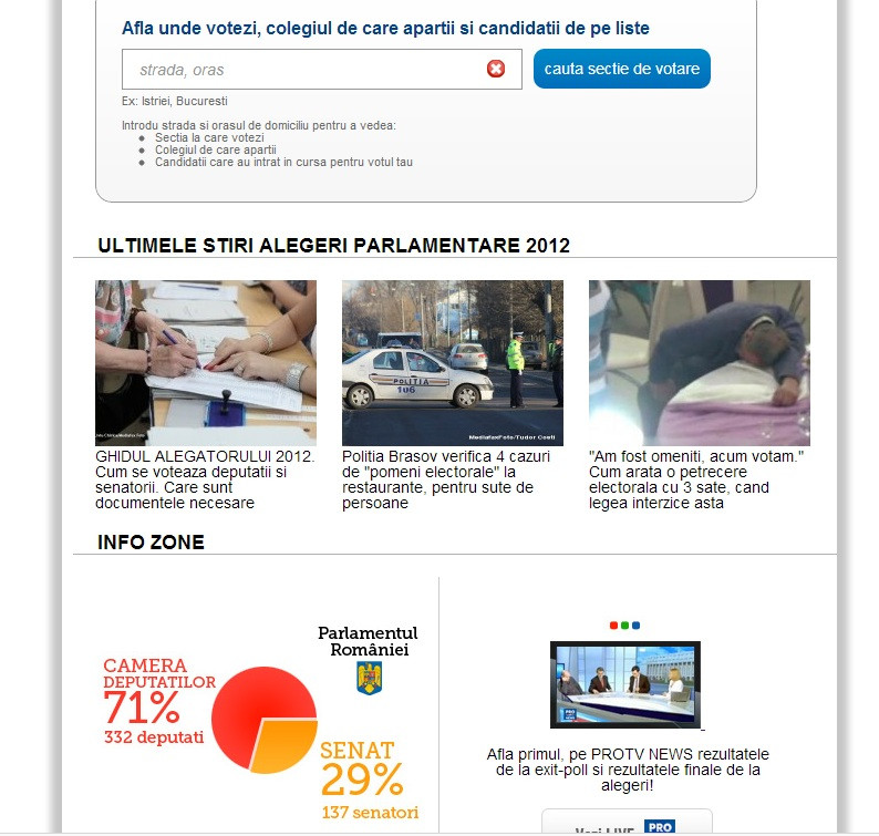 Cine candideaza in colegiul tau - afla dintr-un click in aplicatia de alegeri StirileProTV.ro