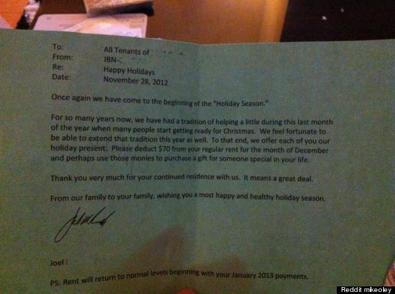 "La inceputul sarbatorilor, noi avem o traditie". Scrisoarea unui proprietar a ajuns virala. FOTO