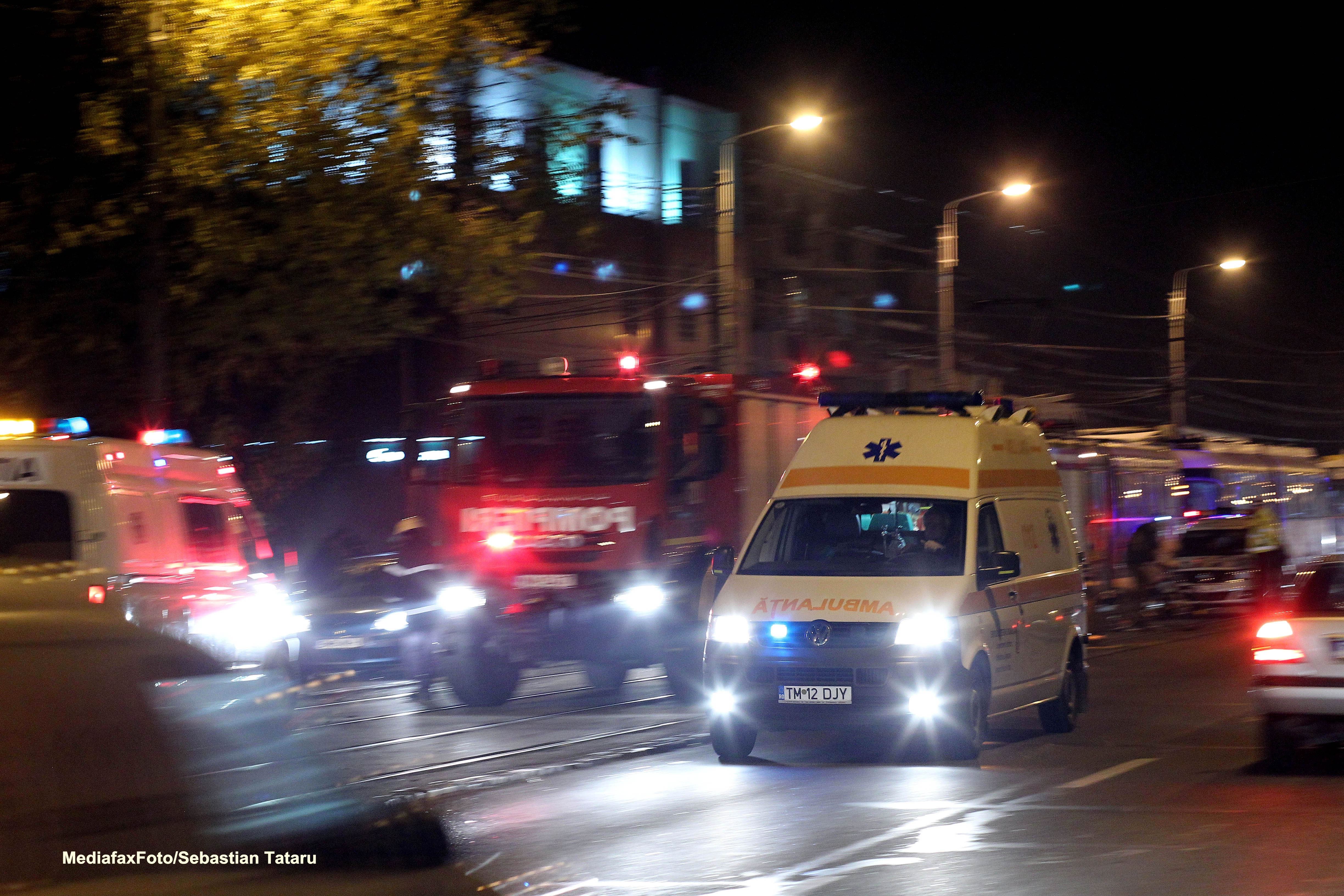 Opt persoane au fost ranite usor, joi, in urma unui accident produs in localitatea mureseana Suseni