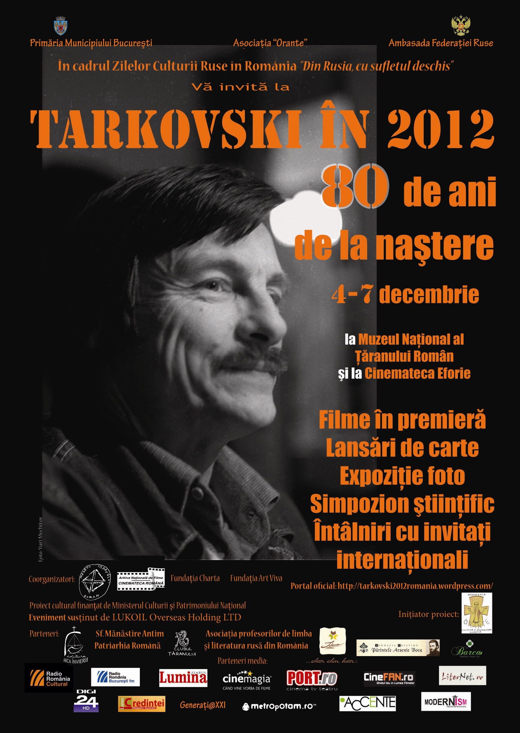 „Tarkovski in 2012” la Cinemateca Eforie. Patru filme ale marelui cineast rus