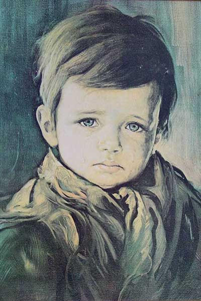 Tabloul care nu arde niciodata, dar provoaca incendii devastatoare: blestemul "Baietelului in lacrimi"