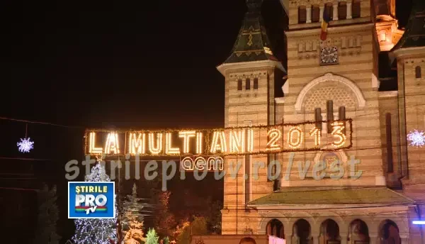 Timisoara straluceste, la propriu. VIDEO spectaculos cu orasul impodobit pentru sarbatorile de iarna