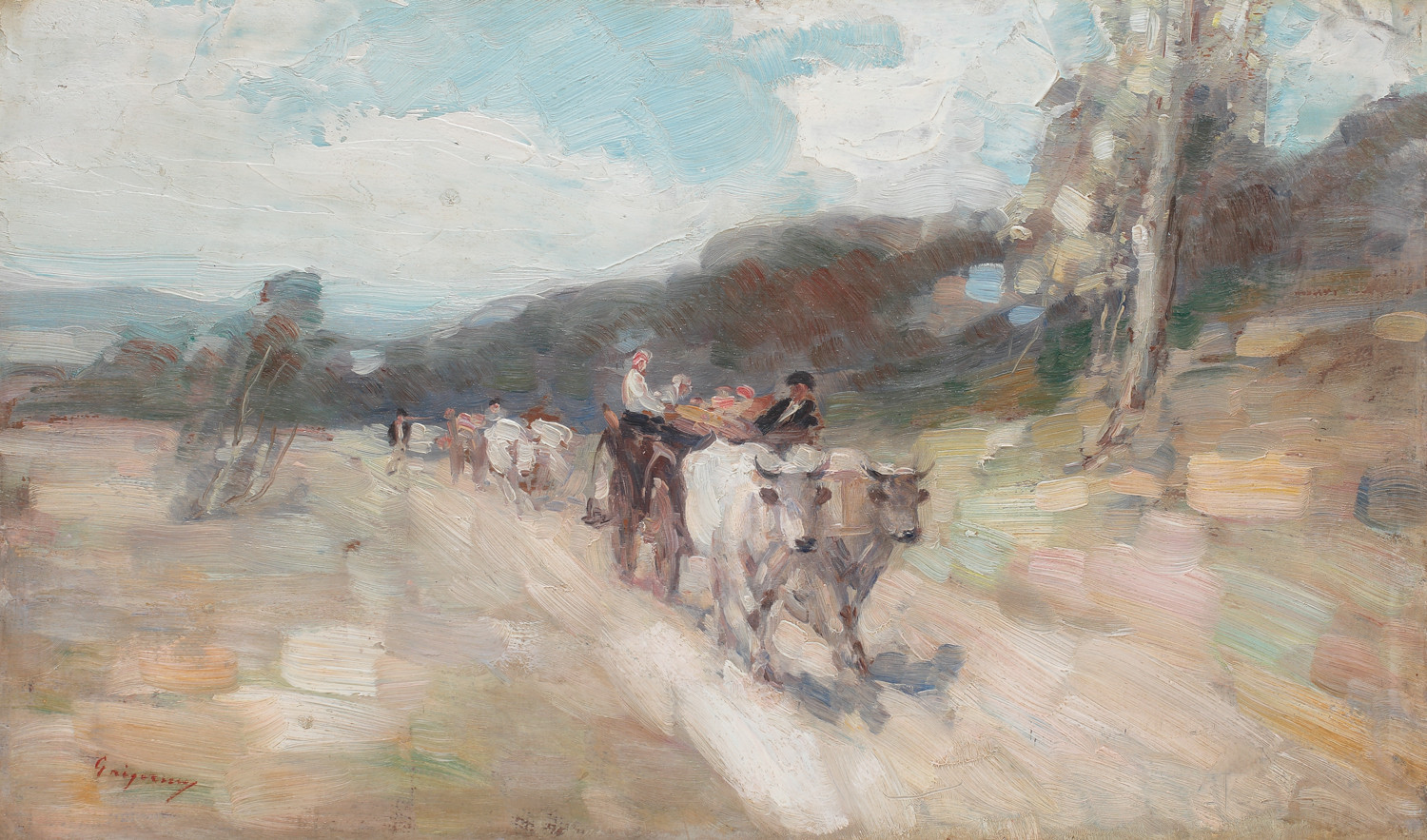 Carul cu boi al lui Grigorescu, expus la Cluj