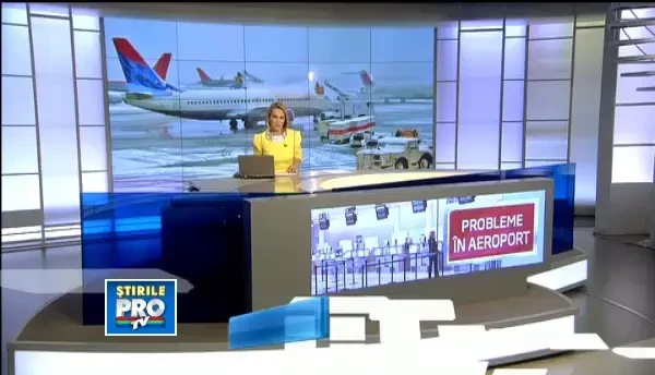 Intarzieri de pana la 40 de minute pe Otopeni. Gerul a acoperit avioanele de gheata