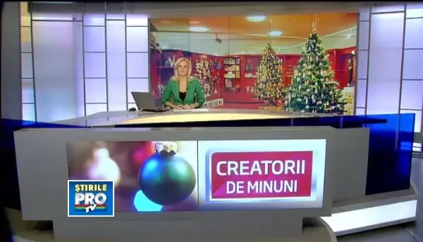 Globuri si figurine de Craciun din sticla de Murano, confectionate intr-un atelier din Arad